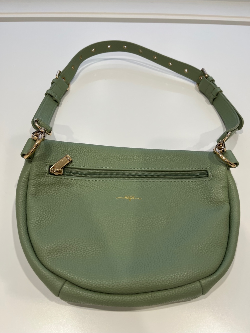 Green Leather Shoulder Bag - Women's Stylish Everyday Bag